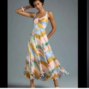 Hutch Colorful Striped Maxi Dress